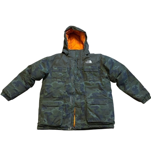 The North Face Boys Hyvent Down Puffer Coats size Large Camouflage EUC - Picture 1 of 11